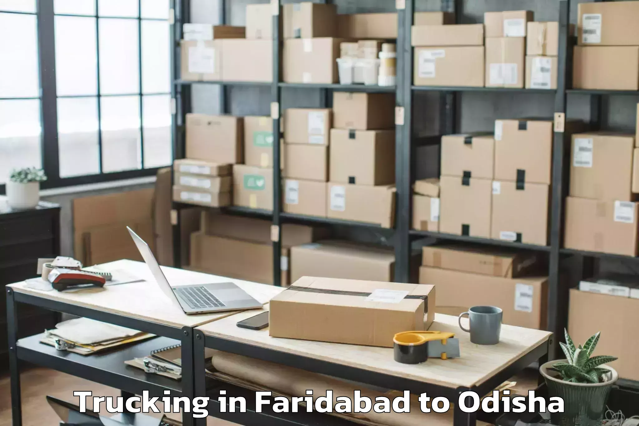 Faridabad to Belpahar Trucking Booking